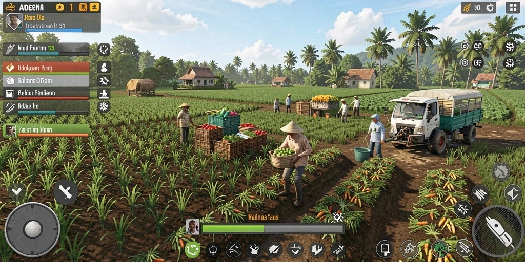 Tampilan grafis yang menawan dan penuh warna.