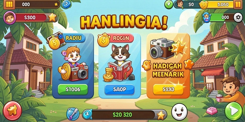 Tampilan antarmuka yang bersih dan menarik.