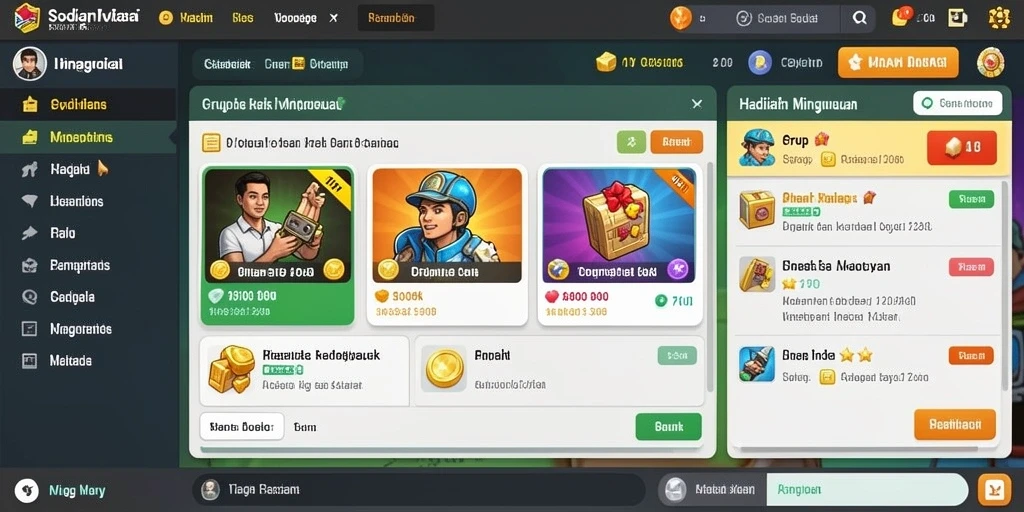 Tangkapan layar menunjukkan antarmuka permainan yang menarik.