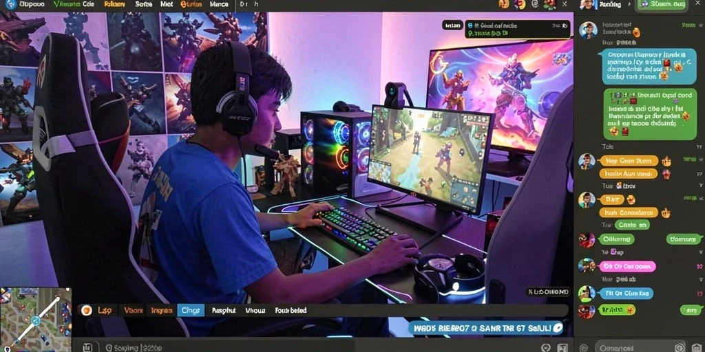 Tampilan awal game dengan antarmuka yang menarik.