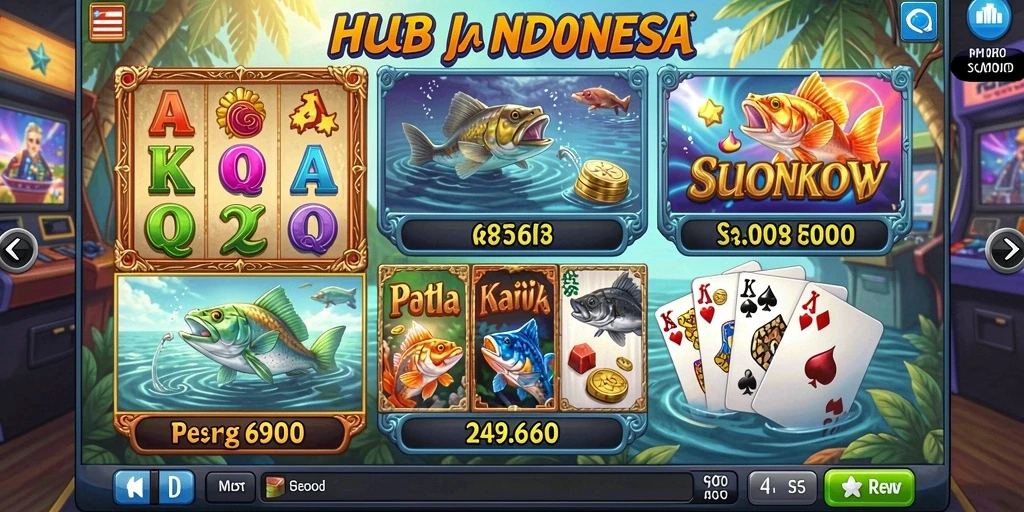 Tampilan awal permainan dengan karakter yang menarik.